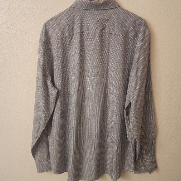 Perry Ellis Motion Slim Fit Geometric Button Down Shirt Mens XXL - Picture 8 of 8